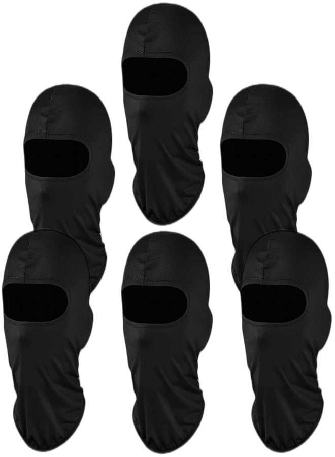 AZORINA Balaclava Face Masks Ski Mask: 6 Pack Full Face Cover Motorcycle Outdoor Protector Scarf Pooh Shiesty Mask for Men Women Black - Image 1